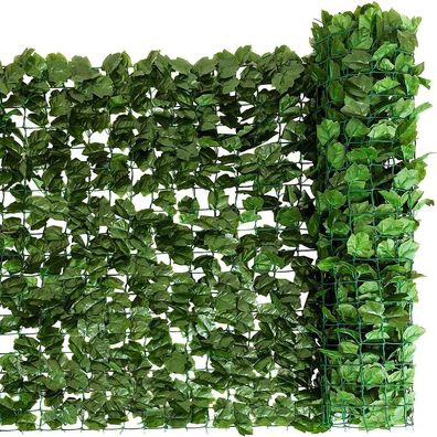 Künstliches Pflanzenwand Hecke Efeublättern Sichtschutz Heckenpflanze Windschutz