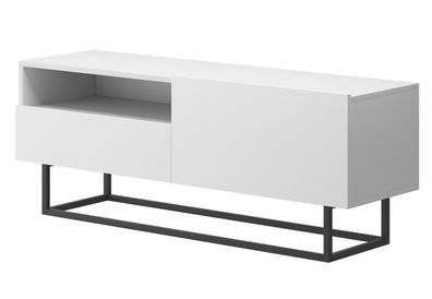 Furnlux TV-Lowboard/ Fernsehtisch ENJOY - Weiß - 120 cm - Stil: Modern