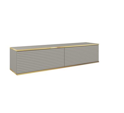 Furnlux TV-Lowboard/ Fernsehtisch ORO MDF - Grau - 135 cm - Stil: Modern