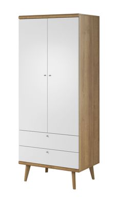 Furnlux Drehtürenschrank PRIMO - Beige - 80 x 56 x 197 cm - Stil: Modern
