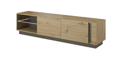 Furnlux TV-Lowboard/ Fernsehtisch ARCO - Beige - 188 cm - Stil: Modern / LED