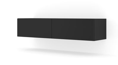 Furnlux TV-Lowboard/ Fernsehtisch BINGO - Schwarz - 140 cm - Stil: Modern