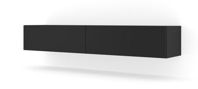 Furnlux TV-Lowboard/ Fernsehtisch BINGO - Schwarz - 180 cm - Stil: Modern