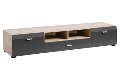 Furnlux TV-Lowboard/ Fernsehtisch CLIF - Beige - 180 cm - Stil: Modern