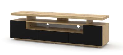 Furnlux TV-Lowboard/ Fernsehtisch EVA - Beige - 180 cm - Stil: Modern / LED