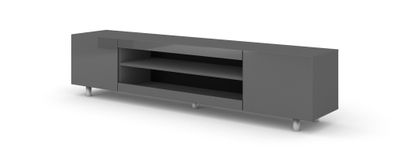 Furnlux TV-Lowboard/ Fernsehtisch KATE - Graphit - 189 cm - Stil: Modern