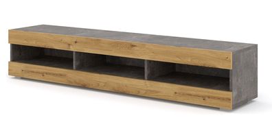 Furnlux TV-Lowboard/ Fernsehtisch MANTA - Graphit - 160 cm - Stil: Modern