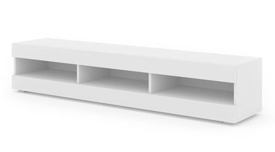 Furnlux TV-Lowboard/ Fernsehtisch MANTA - Weiß - 160 cm - Stil: Modern