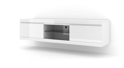 Furnlux TV-Lowboard/ Fernsehtisch NET - Weiß - 180 cm - Stil: Modern