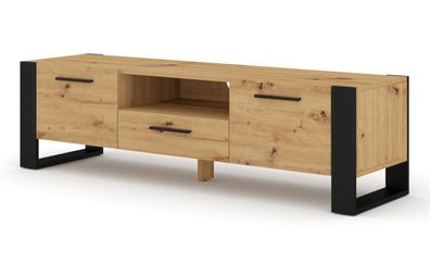 Furnlux TV-Lowboard/ Fernsehtisch NUKA - Beige - 160 cm - Stil: Modern