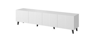 Furnlux TV-Lowboard/ Fernsehtisch PAFOS - Weiß - 200 cm - Stil: Modern