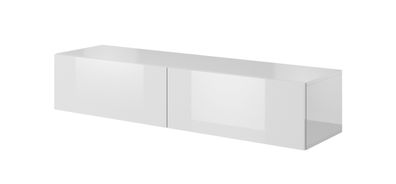 Furnlux TV-Lowboard/ Fernsehtisch SLIDE - Weiß - 150 cm - Stil: Modern