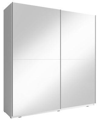 Furnlux Drehtürenschrank MIKA - Weiß - 200 x 63 x 214 cm - Stil: Modern