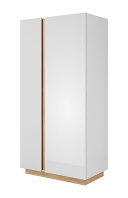 Furnlux Vitrinenschrank ARCO - Weiß - 97 x 54 x 194 cm - Stil: Modern