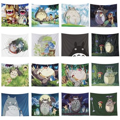Anime Totoro Wandteppich Mei Kusakabe Hintergrund Tuch Wohnkultur Wall Der Tapestry