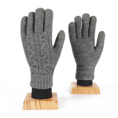 warme handschuhe doppellagige warme strickhandschuhe kälteschutz