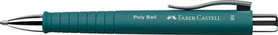 Faber-Castell 241167 - Kugelschreiber Poly Ball XB, emerald grün, 1 Stück, mit ...