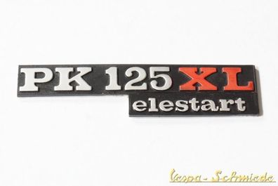 VESPA Emblem Schriftzug - "PK 125 XL elestart" - PK125 Seitenhaube Seitendeckel