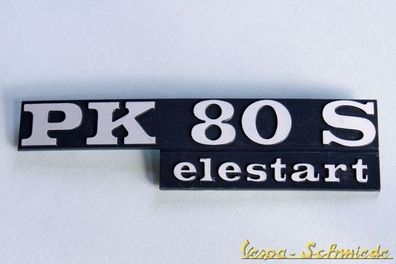 VESPA Emblem Schriftzug - PK80S / PK 80 S Elestart - Seitenhaube Seitendeckel