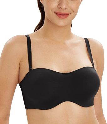Ungefütterter trägerloser Damen-Bandeau-T-Shirt-BH in großen Größen