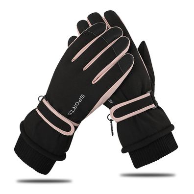 Winter-Damen-Skihandschuhe warmer wasserdichter Touchscreen rutschfest