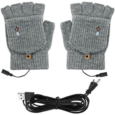 Unisex USB Beheizte Handschuhe, Abdeckung Stricken Handschuhe