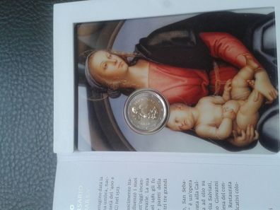 2 euro 2023 San Marino Perugino 500. Todestag Perugino im Folder