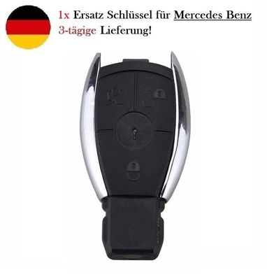 1x Ersatz Autoschlüssel Gehäuse 3 Tasten f. Mercedes Benz W169 W203 W204 W212 W211
