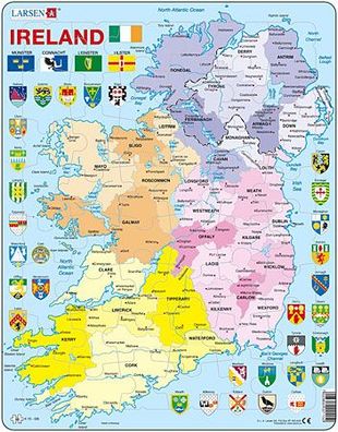 Politische Karte - Irland