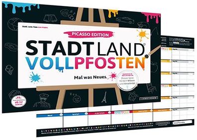 Stadt Land Vollpfosten - Picasso Edition (DINA3-Format)