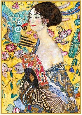 Dame mit Fächer, Klimt