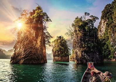 Three rocks in Cheow, Thailand