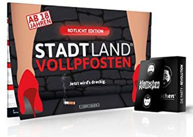 Stadt Land Vollpfosten - Rotlicht Edition (DINA4-Format)