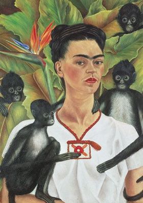 Frida Kahlo Selbstbildnis mit Affen