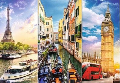 Collage: Trip durch Europa