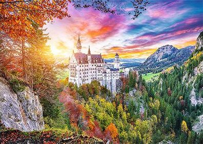 Herbstliches Schloss Neu Schwanstein