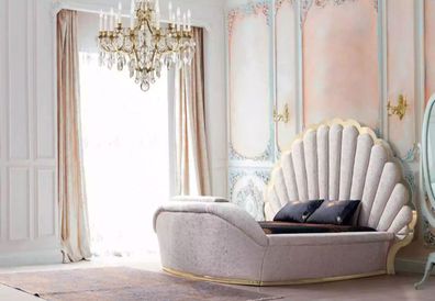 Königliches Bett Luxus Betten Möbel Schlafzimmer 180x200 Einrichtung Bettrahmen