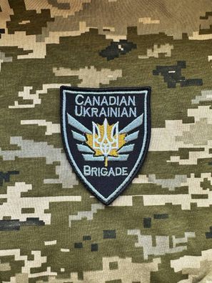 Patch Canadian Brigade International Legion Defence Ukraine Morale Tactical Aufnäher