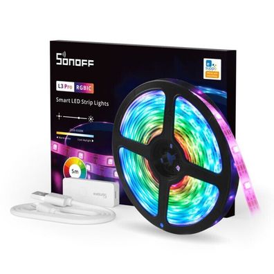 Sonoff Sonoff L3-5M Pro RGBIC 5 Meter Smart Wifi LED-Streifen Lichtschlauch NEU!