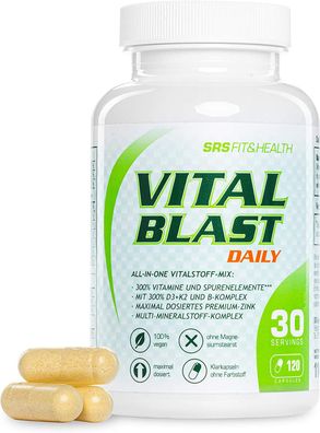SRS® -VITAL BLAST Vitamine A-Z, Spurenelemente & Mineralien 120 Kapseln