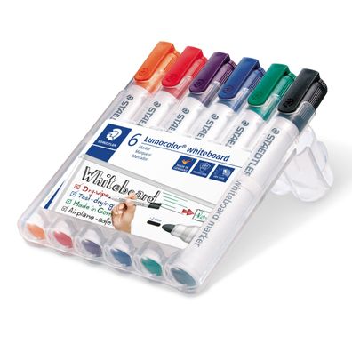 Staedtler® 351 WP6 Board-Marker Lumocolor® 351 whiteboard marker, Staedtler Box ...