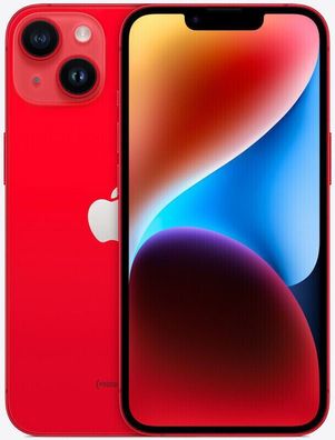 Apple iPhone 14 (PRODUCT)RED - 256GB inkl. Silikon & Schutzglas Wie Neu