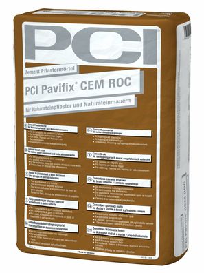 PCI Pavifix CEM ROC Trass-Fugenmörtel Setzen Fixieren Ausfugen Natursteinplatten
