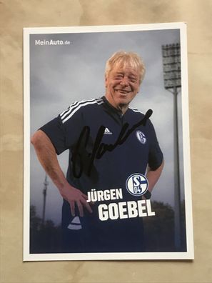 Jürgen Goebel FC Schalke 04 Autogrammkarte orig signiert Fußball #5649