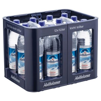 Adelholzener Mineralwasser Classic PET Flasche Mehrweg ohne Kasten 6x 1,00L