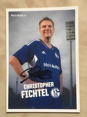 Christopher Fichtel FC Schalke 04 Autogrammkarte orig signiert Fußball #5643