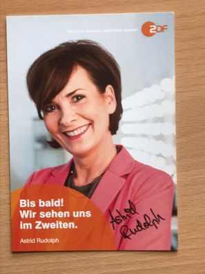 Astrid Rudolph ZDF StylingshowAutogrammkarte orig signiert TV Film Comedy #5705