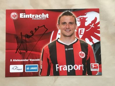 Aleksandar Vasoski Eintracht Frankfurt Autogrammkarte orig signiert Fußball 5665