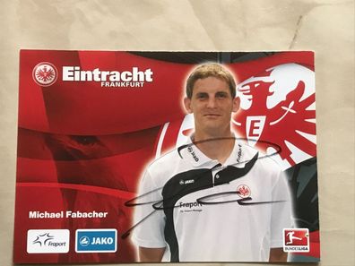 Michael Fabacher Eintracht Frankfurt Autogrammkarte orig signiert Fußball #5666