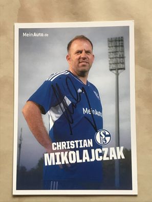Christian Mikolajczak FC Schalke 04 Autogrammkarte orig signiert Fußball #5647